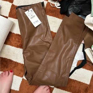 Zara Leather Pants